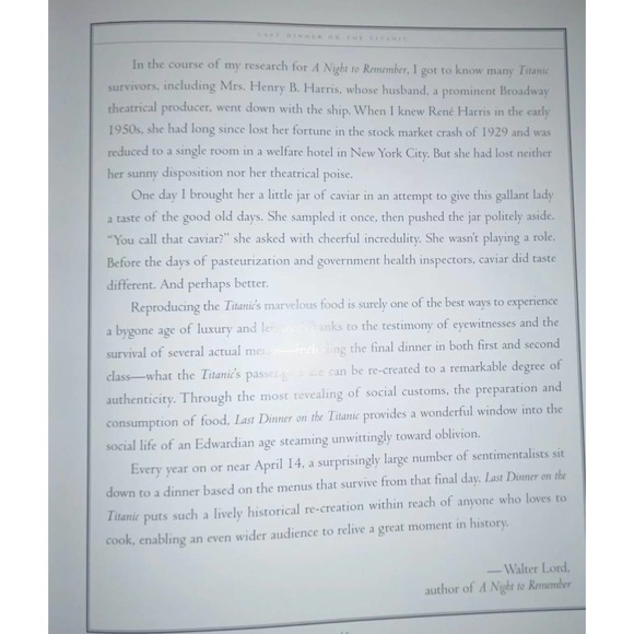 🛳Last Dinner on the Titanic Menus and Recipes from the Great Liner ‼️ - Picture 11 of 12